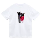 Parallel_merchの黒猫の親子 Dry T-Shirt