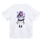 kawaii女の子専門ショップのにゃんにゃん猫ちゃん女の子 ドライTシャツ