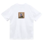 pasta69の肖像画のうさぎ ドライTシャツ