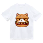 ゆるきゃら製作所の猫バーガー ドライTシャツ