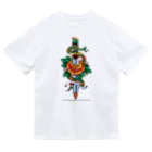 ファンシーTシャツ屋の蛇と薔薇のダガータトゥーデザイン Dry T-Shirt