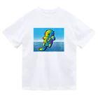 Drecome_Designの【レインボーカラー】おねんね海獺(ラッコ)親子 ドライTシャツ