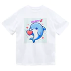 終わらない夢🌈の可愛いイルカちゃん🐬💞 ドライTシャツ