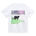 ta-ya_sのなんか抜けてる黒猫 Dry T-Shirt