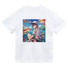 chillfishingの釣りガール爆釣！ ドライTシャツ