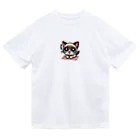 me-me shopの可愛いシャム猫 ドライTシャツ