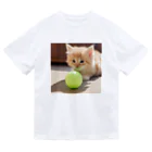 SkyBlueのもふもふな子猫 Dry T-Shirt