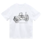 ファンシーTシャツ屋のJeep イラスト ライン画 Dry T-Shirt