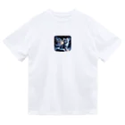 katohkouchiの星空の舞、夜を守る猫 Dry T-Shirt