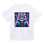 AIフォトSHOPのイケ猫DJ ドライTシャツ