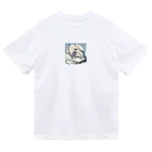 bigbamboofamilyの月に照らされた梟 Dry T-Shirt