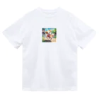 happiness_shopのかわいい子犬が元気いっぱい！ Dry T-Shirt