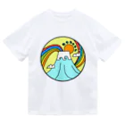 aloha_world_in_circleのjapan mount Fuji rainbow Dry T-Shirt