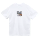 d-design-labのごはん食べてるロボ Dry T-Shirt