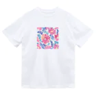 OkometoOmochiの花柄.b ドライTシャツ