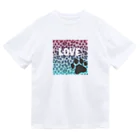 Porte de  bonheur  〜幸せの扉〜の豹柄LOVE🐾シリーズ Dry T-Shirt