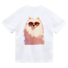 AQUAMETAVERSEのサングラスをかけた、かわいい犬 Marsa 106 Dry T-Shirt