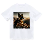 AQUAMETAVERSEのサングラスをかけた、かわいい犬 Marsa 106 ドライTシャツ