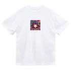 NonsenseCatのサイケ少女 Dry T-Shirt