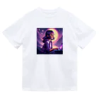 Muffin66の夜空と女の子 Dry T-Shirt