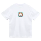 wtr3045のまるねこ37 ドライTシャツ