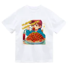 HOMMA-AZARASHIのパスタを楽しむ男の子 ドライTシャツ