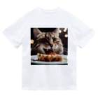 feliceのごはんを食べている猫 Dry T-Shirt