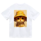 AQUAMETAVERSEの帽子をかぶった可愛い子猫 Marsa ドライTシャツ