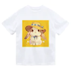 AQUAMETAVERSEの帽子をかぶった可愛いウサギ Marsa 106 ドライTシャツ