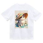 AQUAMETAVERSEの帽子をかぶった可愛い子猫 Marsa 106 Dry T-Shirt