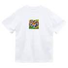 dora-6の他の虎と遊んでいる虎 Dry T-Shirt