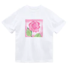 ピンク系水彩画のピンクのバラ Dry T-Shirt