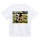 Animal Illustration shopのブリュッセル・グリフォン　Brussels Griffon　水彩画風 ドライTシャツ