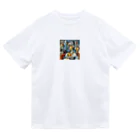 レトロゲームイラストのピカソ風芸術的アートグッズ Dry T-Shirt