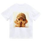 AQUAMETAVERSEのキャプをかぶった可愛い子犬 Marsa 106 ドライTシャツ