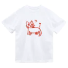 PAW WOW MEOWのネコちゃんをノミから守ろう！ ドライTシャツ