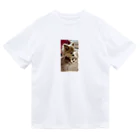 Yukaの絵と実家の犬🐕のチワワの小夏ちゃん ドライTシャツ