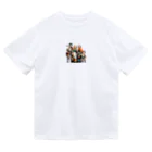 Pixel Art Goodsの村人（pixel art） ドライTシャツ