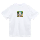 denyo dreamのウサギのアマリリス ドライTシャツ