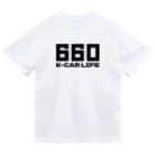 QUQU_WORKSの660軽カーライフ 軽自動車 ブラック Dry T-Shirt