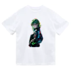 DRILLERのサイバーパンク　緑髪 Dry T-Shirt