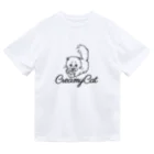 お砂糖と白い猫　creamy catのお砂糖と白い猫 Dry T-Shirt