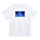 DesignColorsのネオンカラーな夜の少女 Dry T-Shirt