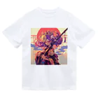 AQUAMETAVERSEの夕焼けに舞う、仮面の戦姫 Marsa 106 ドライTシャツ