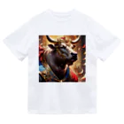 Fujimishokaiの牛の絵　力強く王者のような風格を醸し出しています。 Dry T-Shirt