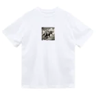 konyuの白黒恐竜 Dry T-Shirt