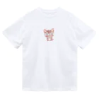 青黒黄色の猫の癒し Dry T-Shirt