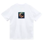 moonlightcatのキラキラ輝くお月様 Dry T-Shirt