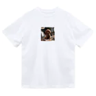 oshare_kurashiのいぬこりワン業（トイプードル） Dry T-Shirt