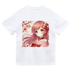 Japan-sakuraの桜の乙姫 ドライTシャツ